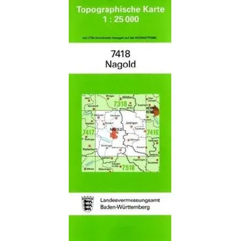 Topographische Karte Baden-Württemberg Nagold