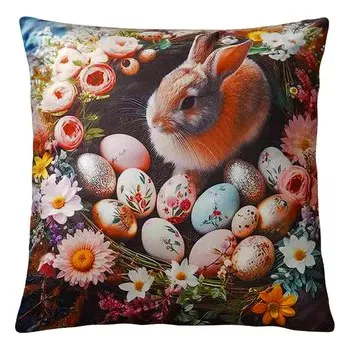 Velikonoční polštář HELLO BUNNY I. 40x40 cm Mybesthome (cs, Decora)