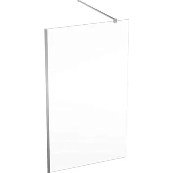 Geberit GEO - Sprchová stěna Walk-In, 120x200 cm, stříbrná/čiré sklo 560.159.00.2