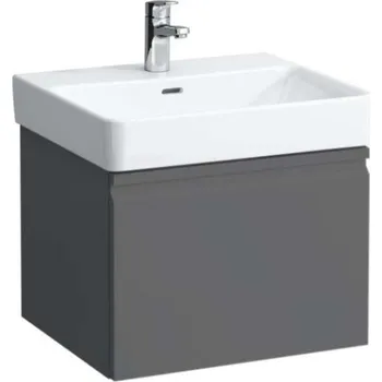 Nábytek Laufen Pro S - Umyvadlová skříňka, 55x37x39 cm, 1 zásuvka, grafit mat H4830310954801