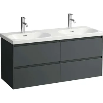 Koupelnový nábytek Laufen Lani - Umyvadlová skříňka, 118x45x52 cm, 4 zásuvky, šedá H4035741122661