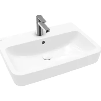 Villeroy & Boch O.novo - Umyvadlo 65x46 cm, s přepadem, otvor pro baterii, AntiBac, CeramicPlus, alpská bílá 4A4165T2
