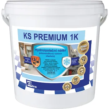 tekutá izolace KS Line KS PREMIUM 1K Hydroizolace - Jednosložková disperzní hydroizolační hmota 6kg, KS.81217