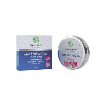 Masážní přípravek Green idea Masážní svíčka - Lotos květ