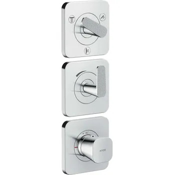 Vodovodní baterie Axor Citterio C - Termostatická baterie pod omítku, pro 3 spotřebiče, chrom 49711000