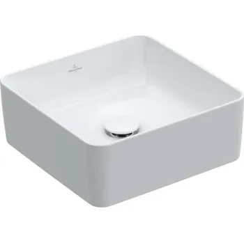 Umyvadlo Villeroy & Boch Collaro - Umyvadlo na desku, 38x38 cm, CeramicPlus, Stone White 4A2138RW