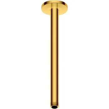 Tyč na sprchový závěs Duravit Příslušenství - Sprchové rameno stropní, 30 cm, zlatá UV0670026034
