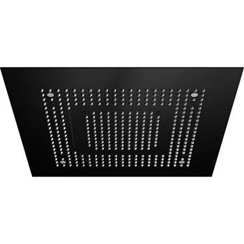 Sprchová hlavice Steinberg 390 - Hlavová sprcha, 60x60 cm, 3 proudy, LED osvětlení, matná černá 390 6620 S