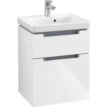 Villeroy & Boch Subway 2.0 - Umyvadlová skříňka, 49x59x38 cm, 2 zásuvky, Glossy White A90710DH