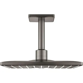 Sprchová hlavice Grohe Rainshower SmartActive Cube - Hlavová sprcha 310, sprchové rameno 14 cm, 2 proudy, kartáčovaný Hard Graphite 26481AL0