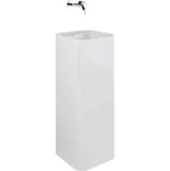 Umyvadlo Kludi Resa - Volně stojící umyvadlo 36x36 cm, bez přepadu, lesklá bílá 55W0143