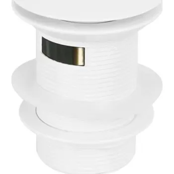 Sifon kielle - Vanová výpusť s click-clack zátkou, lesklá bílá 11601040