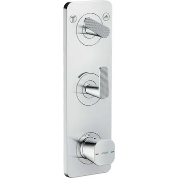 Vodovodní baterie Axor Citterio C - Termostatická baterie pod omítku, pro 2 spotřebiče, chrom 49701000