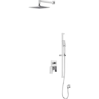 Sprchový set OMNIRES Fresh - Sprchový set s baterií pod omítku, s tělesem, 25x25 cm, 3 proudy, chrom SYSFR11CR