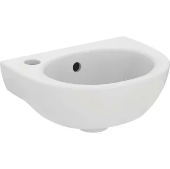 Ideal Standard Eurovit - Umývátko 35x26 cm, s přepadem, otvor pro baterii vlevo, bílá W330001