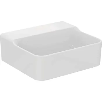 Umyvadlo Ideal Standard Conca Ceram - Umývátko na desku 40x35 cm, bez přepadu, bez otvoru pro baterii, bílá T387901