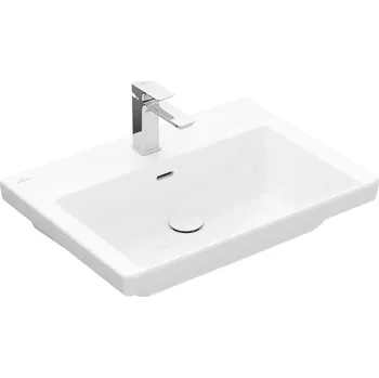 Villeroy & Boch Subway 3.0 - Umyvadlo 65x47 cm, s přepadem, otvor pro baterii, CeramicPlus, Stone White 4A7065RW