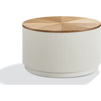 Konferenční stolek Konferenční stolek Stilig ST580 80 cm z masivu ecru/jilm