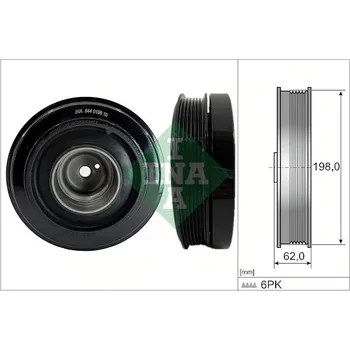 Rozvod motoru Řemenice na klikovou hřídel INA 544 0196 10