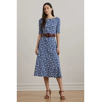 Dámské šaty Bavlněné šaty Lauren Ralph Lauren 200976993 modrá 55A, vel. XS