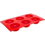 Banquet Silikonová forma na 6 báboviček CULINARIA 9,5x17,5x3,5cm červená