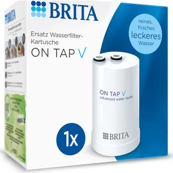 Filtrace vody Náhradní filtr BRITA ON TAP V, 1 filtr (4 měsíce) – Snižuje chlór, PFAS*, malé částice a kovy pro