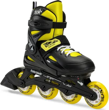 Kolečkové brusle Kolečkové brusle Rollerblade FURY Black/Yellow Velikost EUR: 36.5-40.5