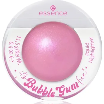 Rozjasňovač essence it's Bubble Gum fun tekutý rozjasňovač pro zářivý vzhled pleti 11 g