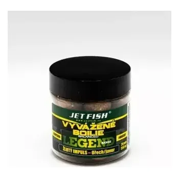 Boilies Jet Fish Vyvážené boilies Legend Range Žlutý Impuls + Ořech/Javor 250ml 24mm (000351)