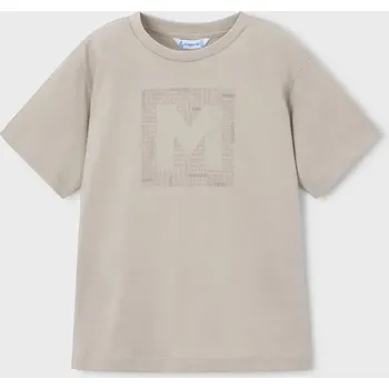 Dětské bavlněné tričko Mayoral 170.5F.Mini.PPY2 béžová 12X, vel. 98
