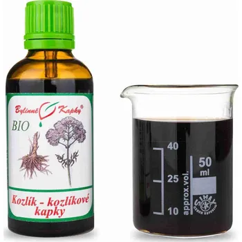 Doplněk stravy Bylinné kapky s.r.o. Kozlík lékařský - kozlíkové BIO - bylinné kapky (tinktura) 50 ml