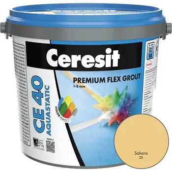 Spárovací hmota Ceresit CE 40 AQUASTATIC PREMIUM FLEX FUGA 25 Sahara 5kg, KS.68347