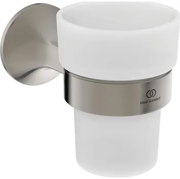 Držák na kartáček Ideal Standard La Dolce Vita - Držák kartáčků a pasty, sklo/Silver Storm T5506GN