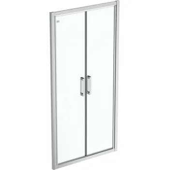 Sprchové dveře Ideal Standard Connect 2 - Sprchové dveře 85 cm, silver bright/čiré sklo K9293EO