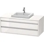 Duravit Ketho - Umyvadlová skříňka 50x120x55 cm, 2 zásuvka, lesklá bílá KT675602222