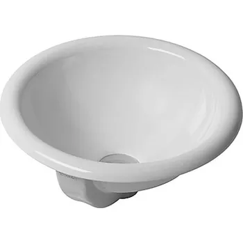 Umyvadlo Duravit Architec - Umyvadlo s přepadem, průměr 40 cm, WonderGliss, bílá 03184000001