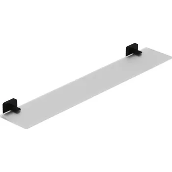 Drátěná police Kludi Vela S - Polička, délka 60 cm, sklo/matná černá 2597339