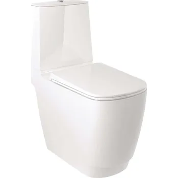 Kludi Resa S - WC kombi mísa, spodní odpad, Rimless, Spiralflush, lesklá bílá 27WCB0243