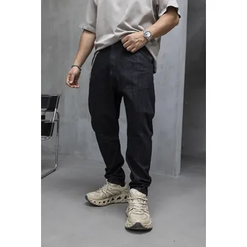 Pánské džíny Black Island Černé Loose fit džíny UMBRIX Velikost: 31