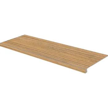 Dlažba RAKO Plywood - Schodovka/Tvarovka hnědá 30x120 DCFVD843