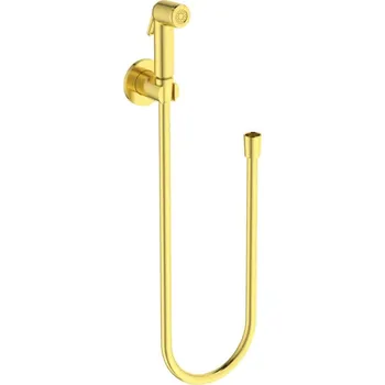 Ideal Standard Idealspray - Bidetová sprška s držákem a hadicí, kartáčované zlato B0595A2