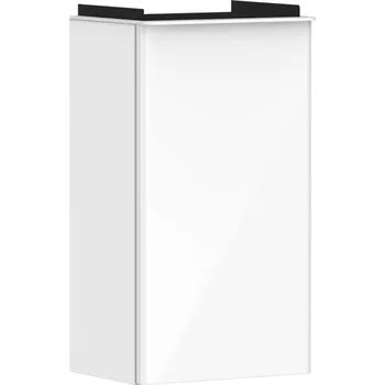 Koupelnový nábytek Hansgrohe Xelu Q - Umyvadlová skříňka, 63x34x27 cm, 1 dvířka, panty vpravo, lesklá bílá/matná bílá 54015700