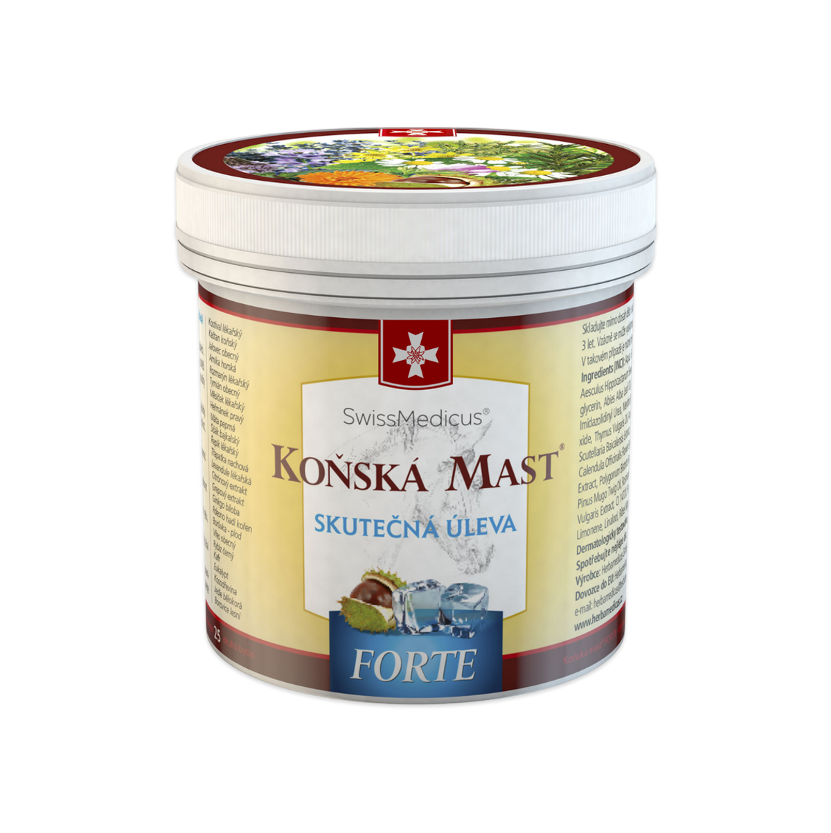 SwissMedicus® Koňská mast forte chladivá 250 ml