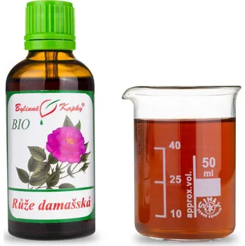 Doplněk stravy Bylinné kapky s.r.o. Růže damašská BIO - bylinné kapky (tinktura) 50 ml