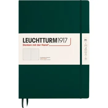 Diář Leuchtturm 1917, Tečkovaný zápisník v pevné vazbě Leuchtturm 1917 A4+, 235 stran, lesní zelená, 100 g/m² - Formadore