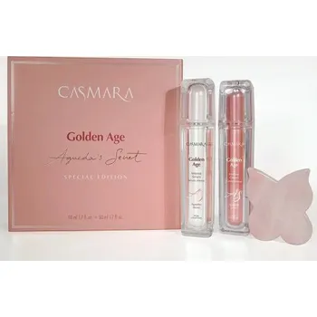Kosmetická sada Casmara Luxusní dárková sada (krém a sérum) + Gua Sha – pro citlivou i normální pleť-Golden Age-Casmara-50ml/50ml
