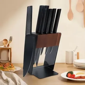 Kuchyňský nůž Gooda 10-dílná sada kuchyňských nožů nerez se stojanem (39222)