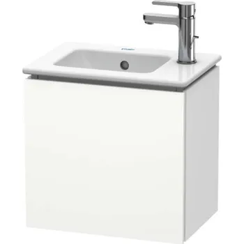 Koupelnový nábytek Duravit L-Cube - Umyvadlová skříňka 40x42x29 cm, panty vlevo, bílá mat LC6272L1818