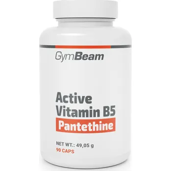 Doplněk stravy GymBeam Active Vitamin B5 (Pantethine) 90 kaps. 90 kaps.