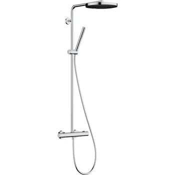 Sprchový set Hansgrohe Pulsify S Puro - Sprchový set s termostatem, průměr 26 cm, 1 proud, EcoSmart, chrom 24223000